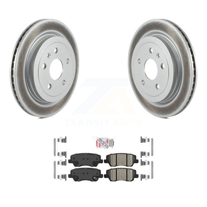 Kit de rotors de frein à disque à revêtement arrière et de plaquettes en céramique pour Cadillac CTS KGA-103606