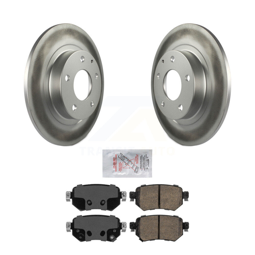 Kit de rotors de frein à disque à revêtement arrière et de plaquettes en céramique pour Mazda 6 2016 – 2021