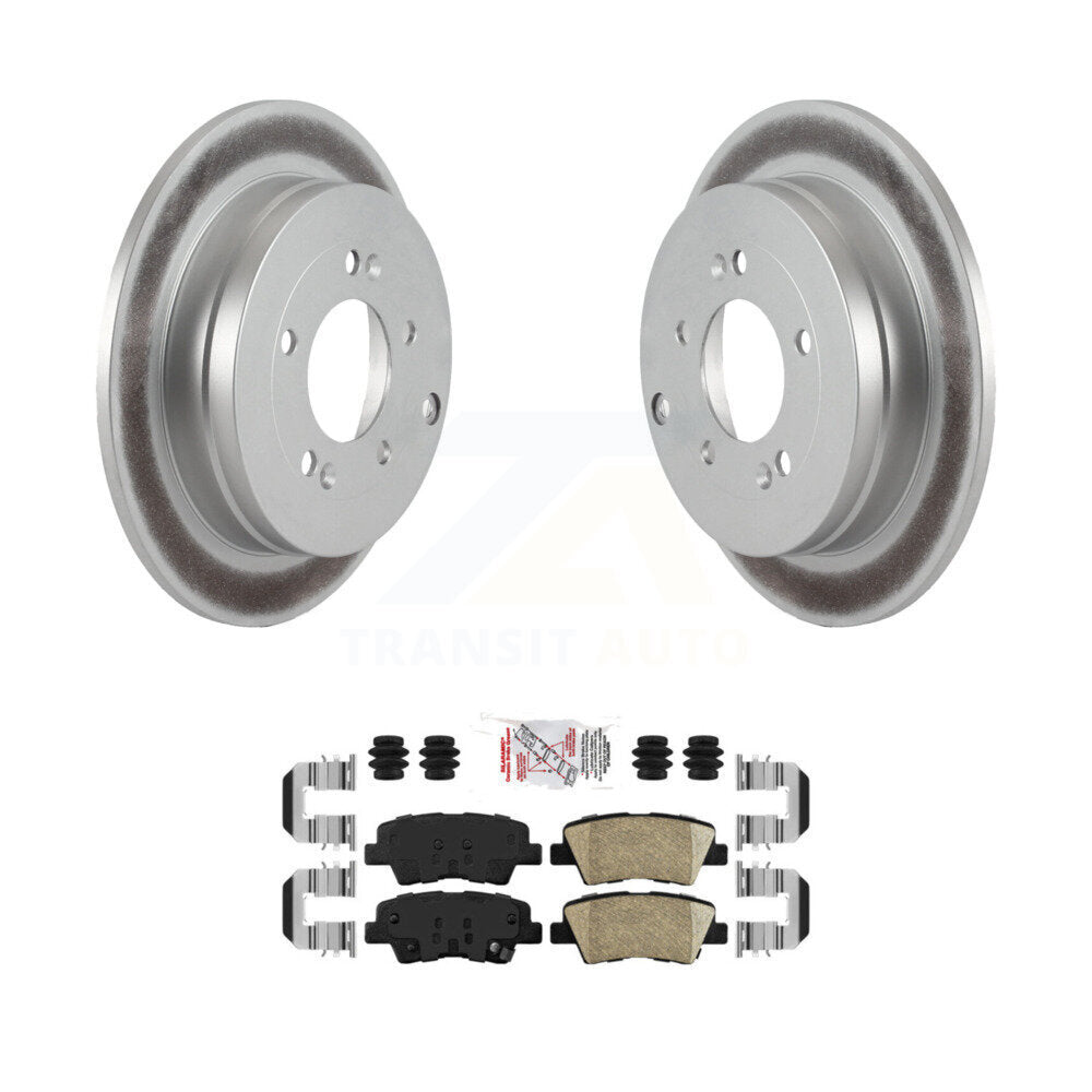 Rotors de frein à disque à revêtement arrière et kit de plaquettes en céramique pour Kia Amanti 2007-2009
