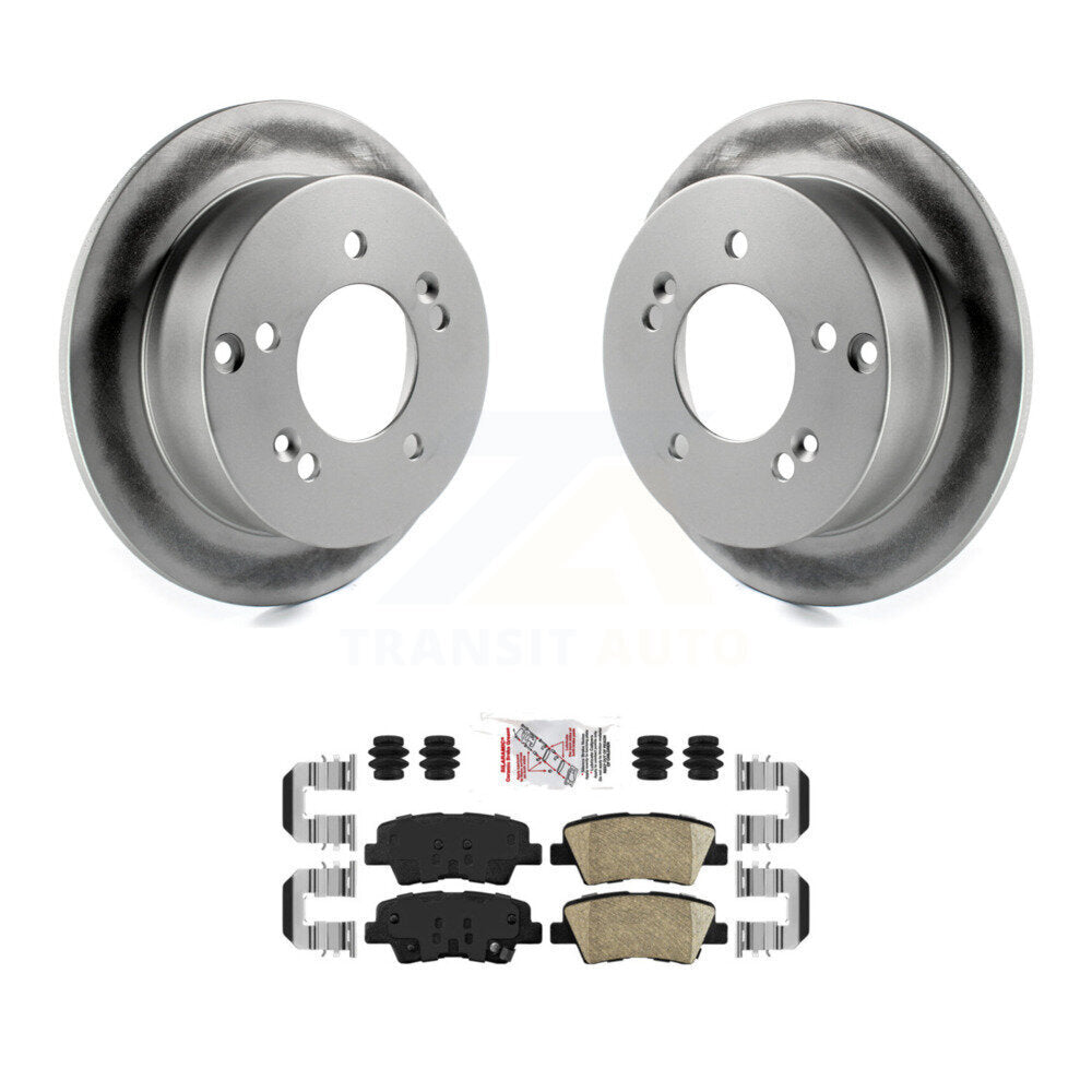 Kit de rotors de frein à disque et de plaquettes en céramique avec revêtement arrière, pour Hyundai Sonata 2,4 l
