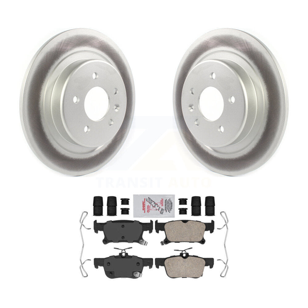 Kit de rotors de frein à disque à revêtement arrière et de plaquettes en céramique pour Buick Envision KGA-10364
