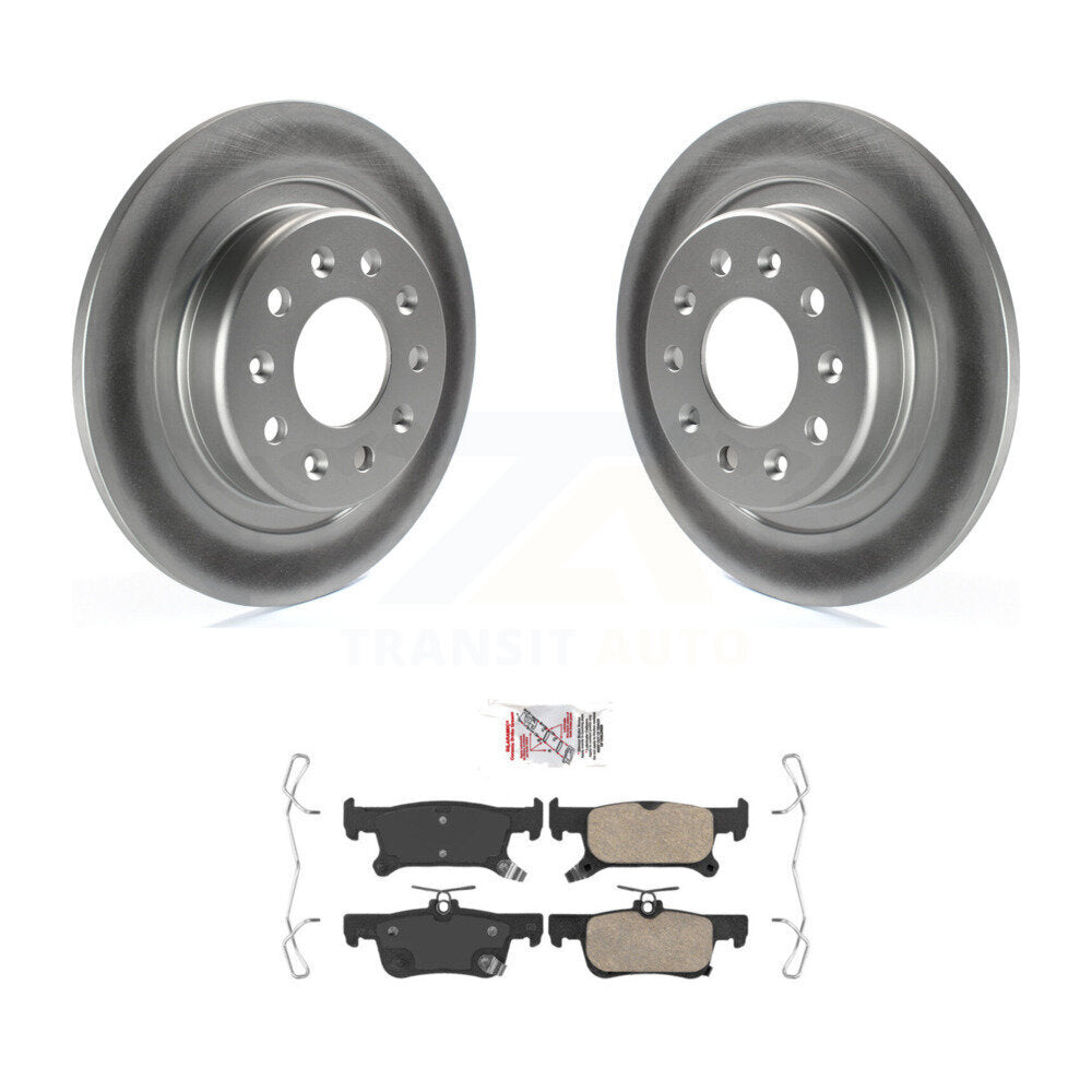 Kit de rotors de frein à disque à revêtement arrière et de plaquettes en céramique pour Buick Envision KGA-10364