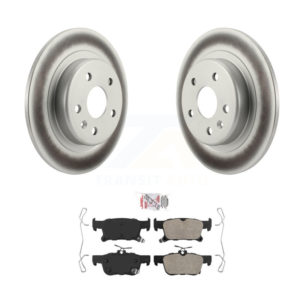 Rotors de frein à disque à revêtement arrière et Kit de plaquettes en céramique pour Buick Envision KGA-10365