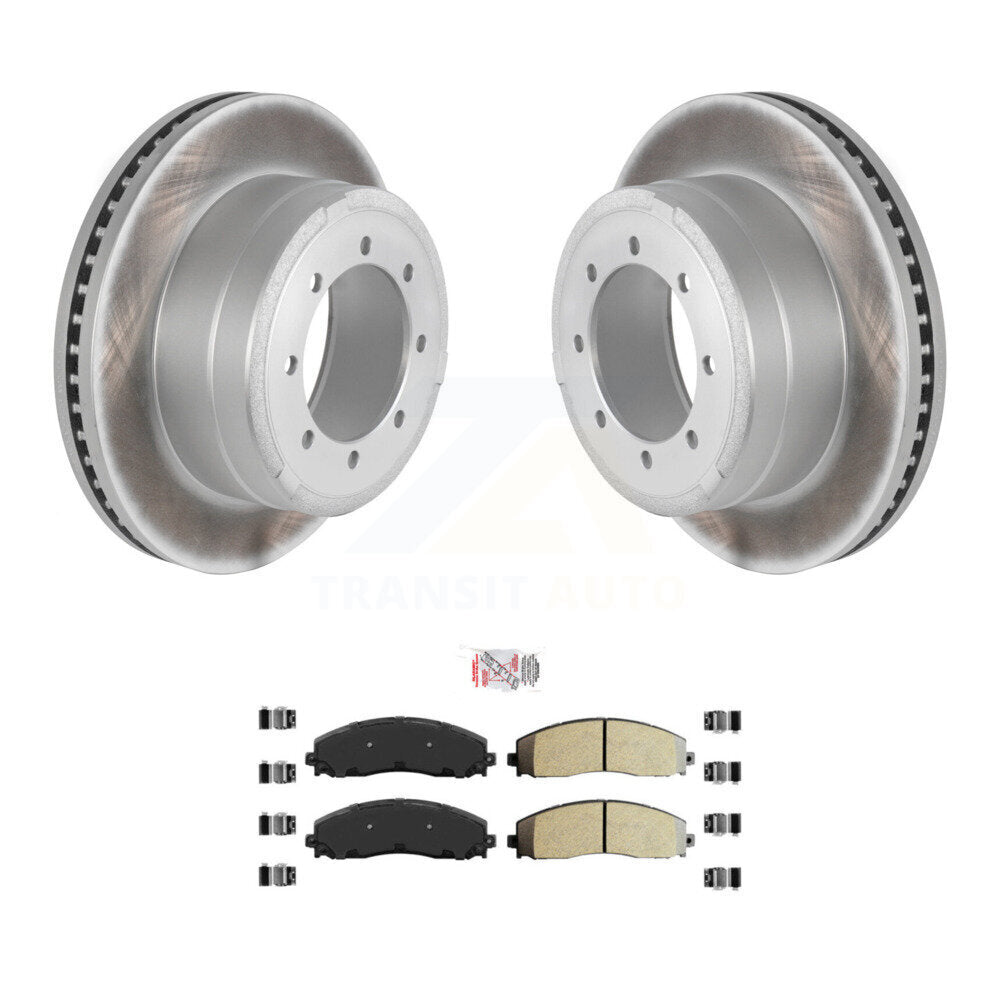 Kit de plaquettes semi-métalliques de Rotor de frein à disque de manteau arrière pour Ford F-350 Super Duty F-25