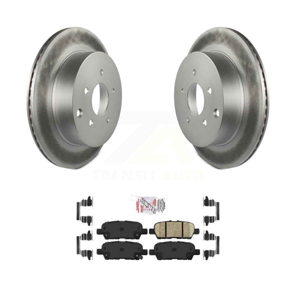 Kit de rotors de frein à disque à revêtement arrière et de plaquettes en céramique pour INFINITI Q50 Q60 QX70