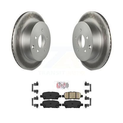 Kit de rotors de frein à disque à revêtement arrière et de plaquettes en céramique pour INFINITI Q50 Q60 QX70