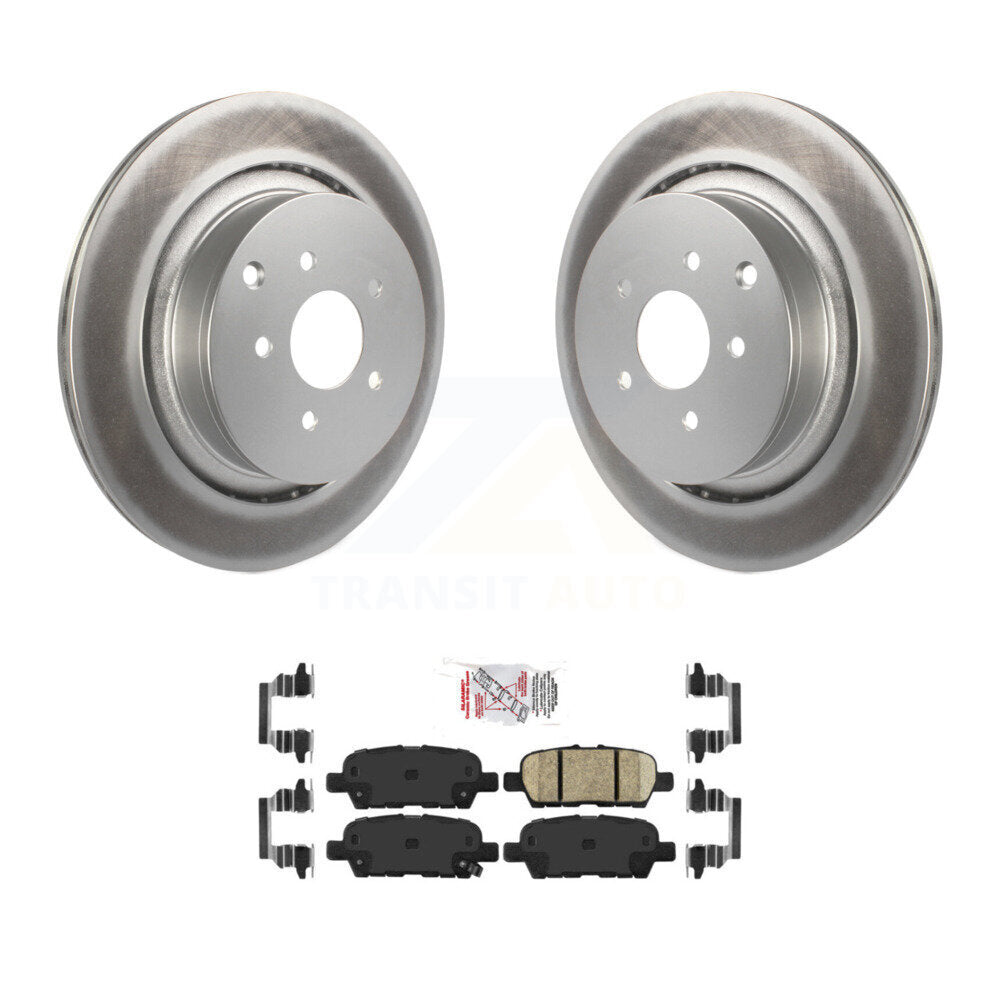 Kit de rotors de frein à disque à revêtement arrière et de plaquettes en céramique pour INFINITI Q50 Q60 QX70