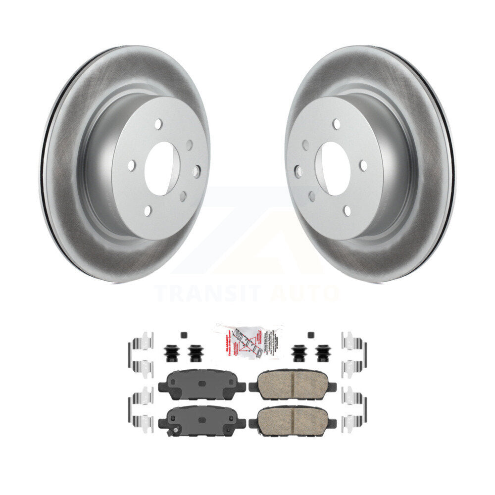 Kit de rotors de frein à disque à revêtement arrière et de plaquettes en céramique pour INFINITI EX35 M35 M45