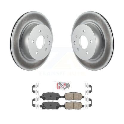 Kit de rotors de frein à disque à revêtement arrière et de plaquettes en céramique pour INFINITI EX35 M35 M45