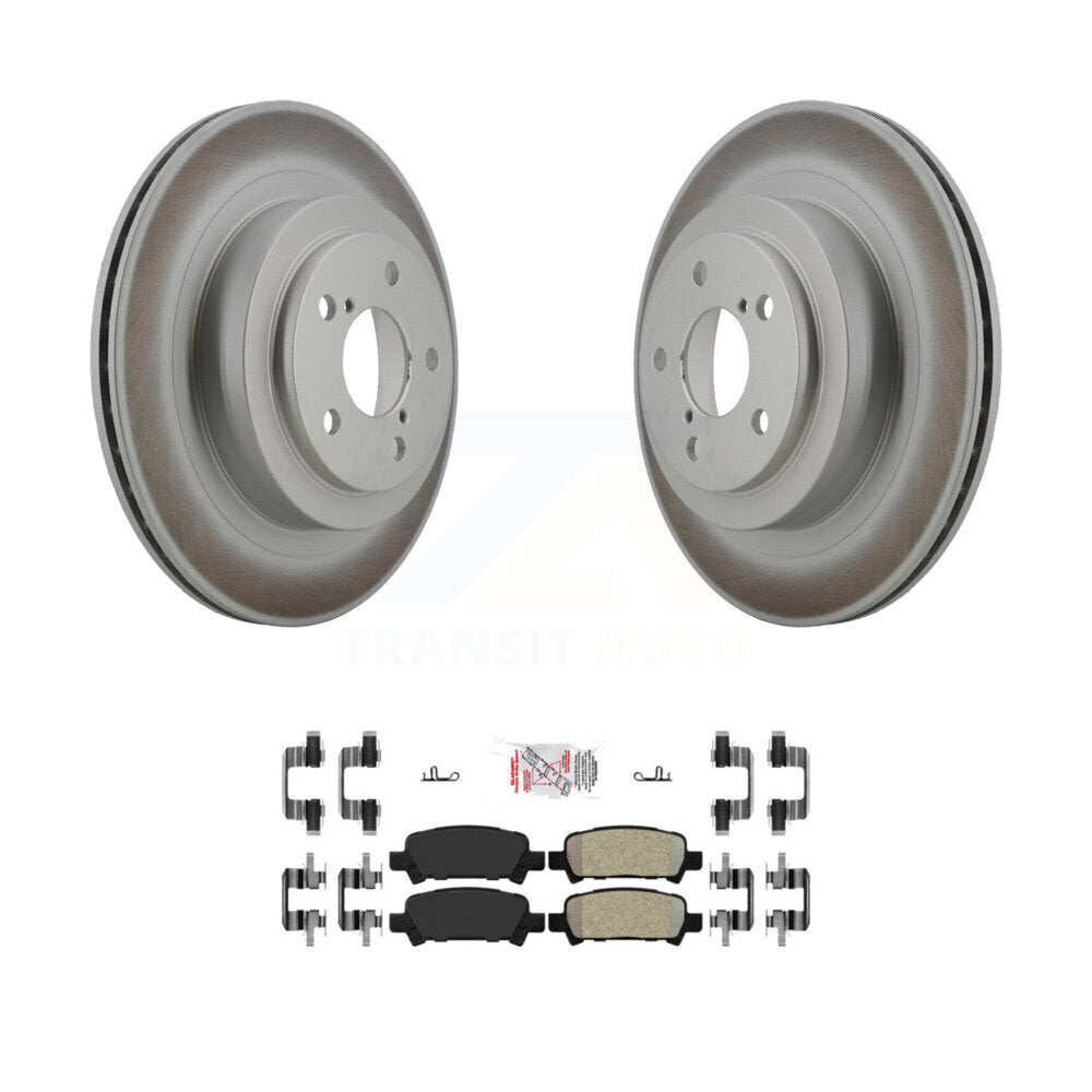 Kit de disques de frein à disque à revêtement arrière et de plaquettes semi-métalliques pour Subaru Legacy