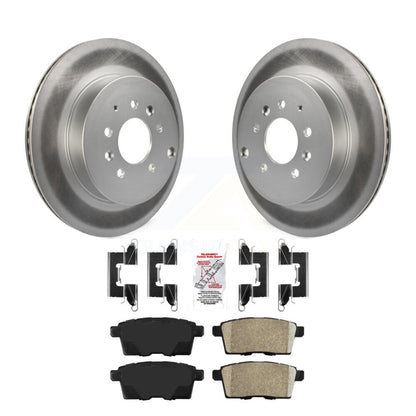 Kit de rotors de frein à disque à revêtement arrière et de plaquettes en céramique pour Mazda CX-9 2007 – 2015