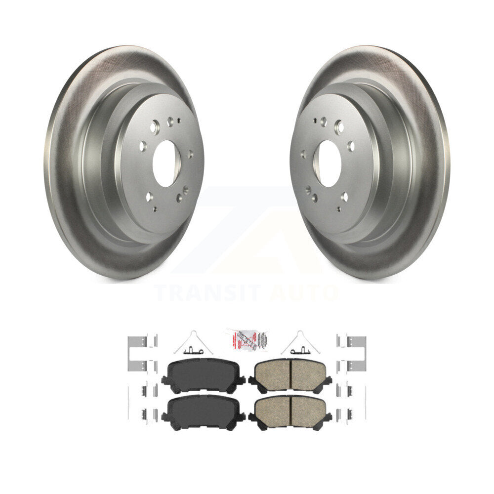 Rotors de frein à disque à revêtement arrière et kit de plaquettes en céramique pour Acura MDX 2014-2016