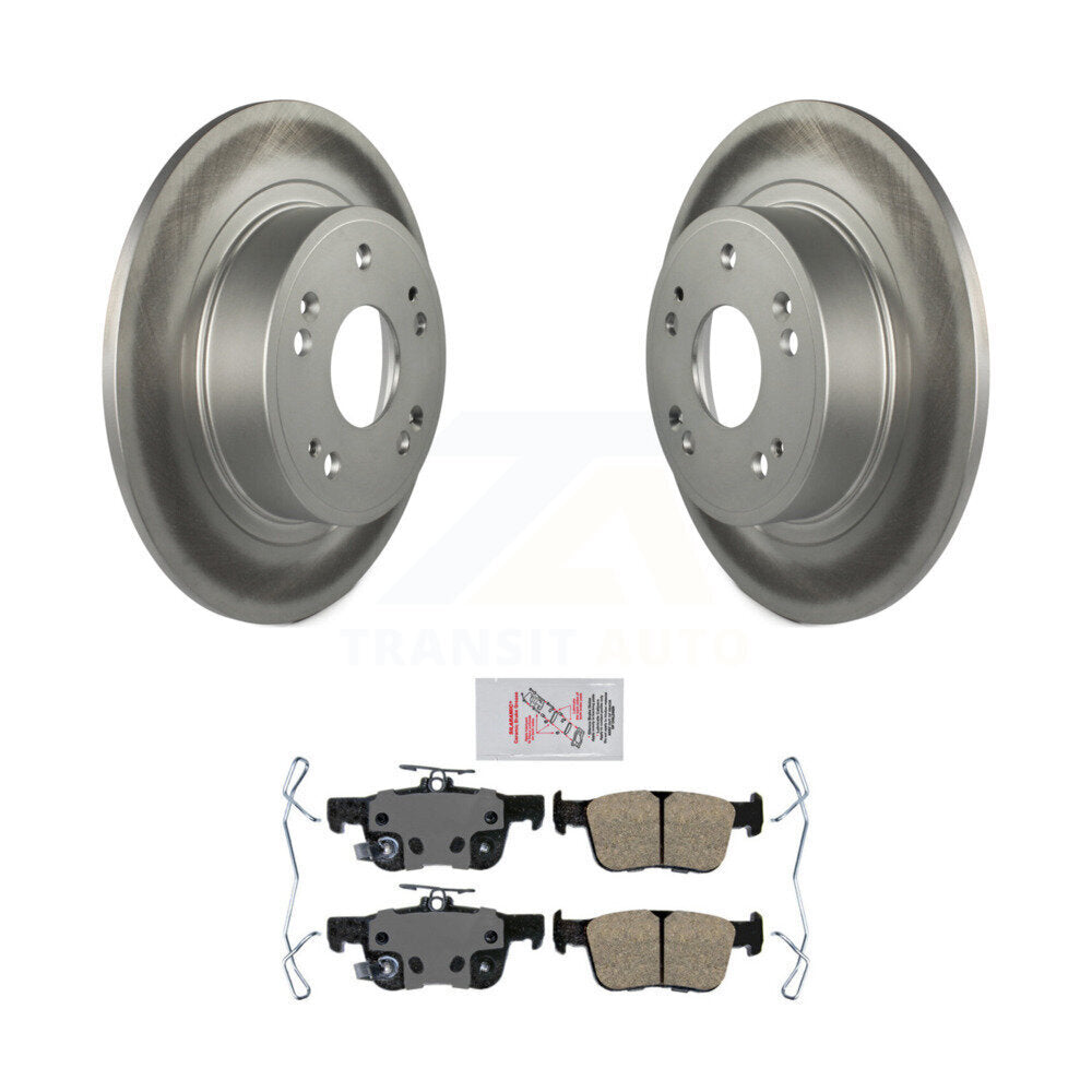 Kit de rotors de frein à disque à revêtement arrière et de plaquettes en céramique pour Honda Accord 2018 – 2022