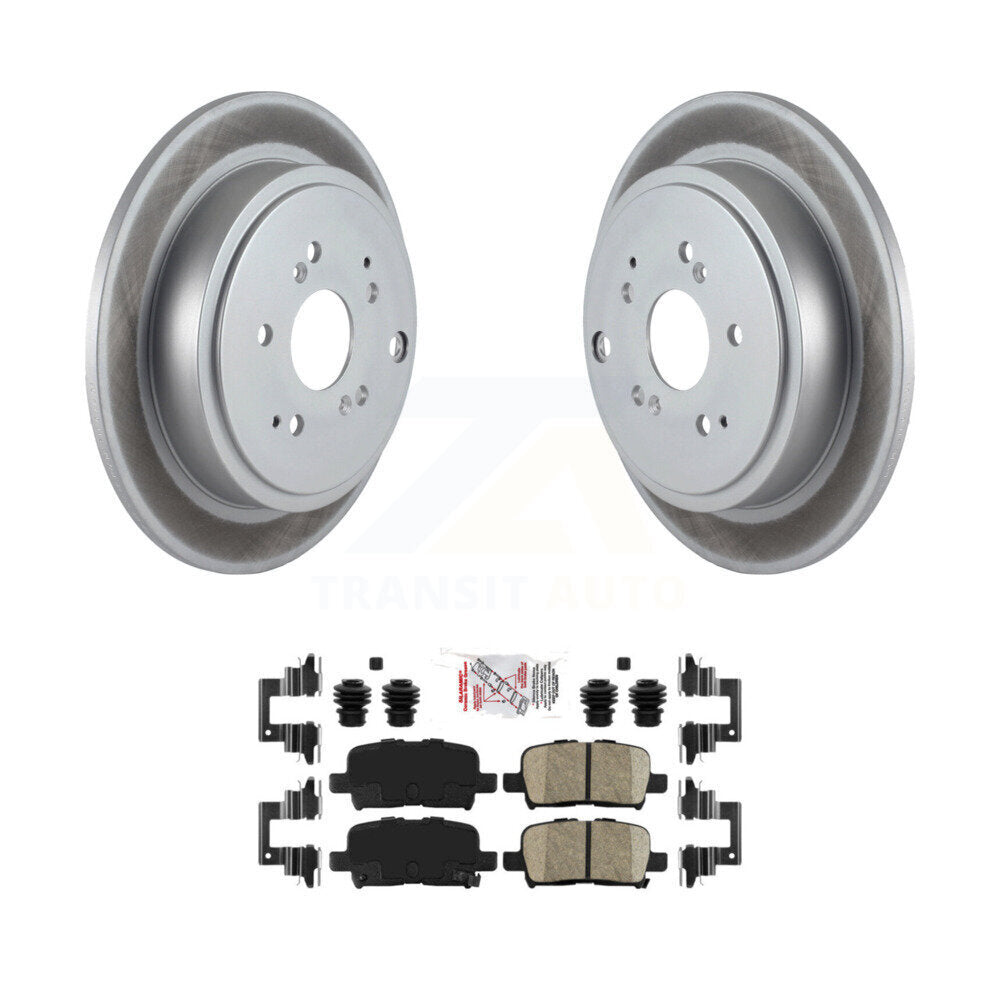 Kit de rotors de frein à disque à revêtement arrière et de plaquettes en céramique pour Honda Pilot Acura MDX