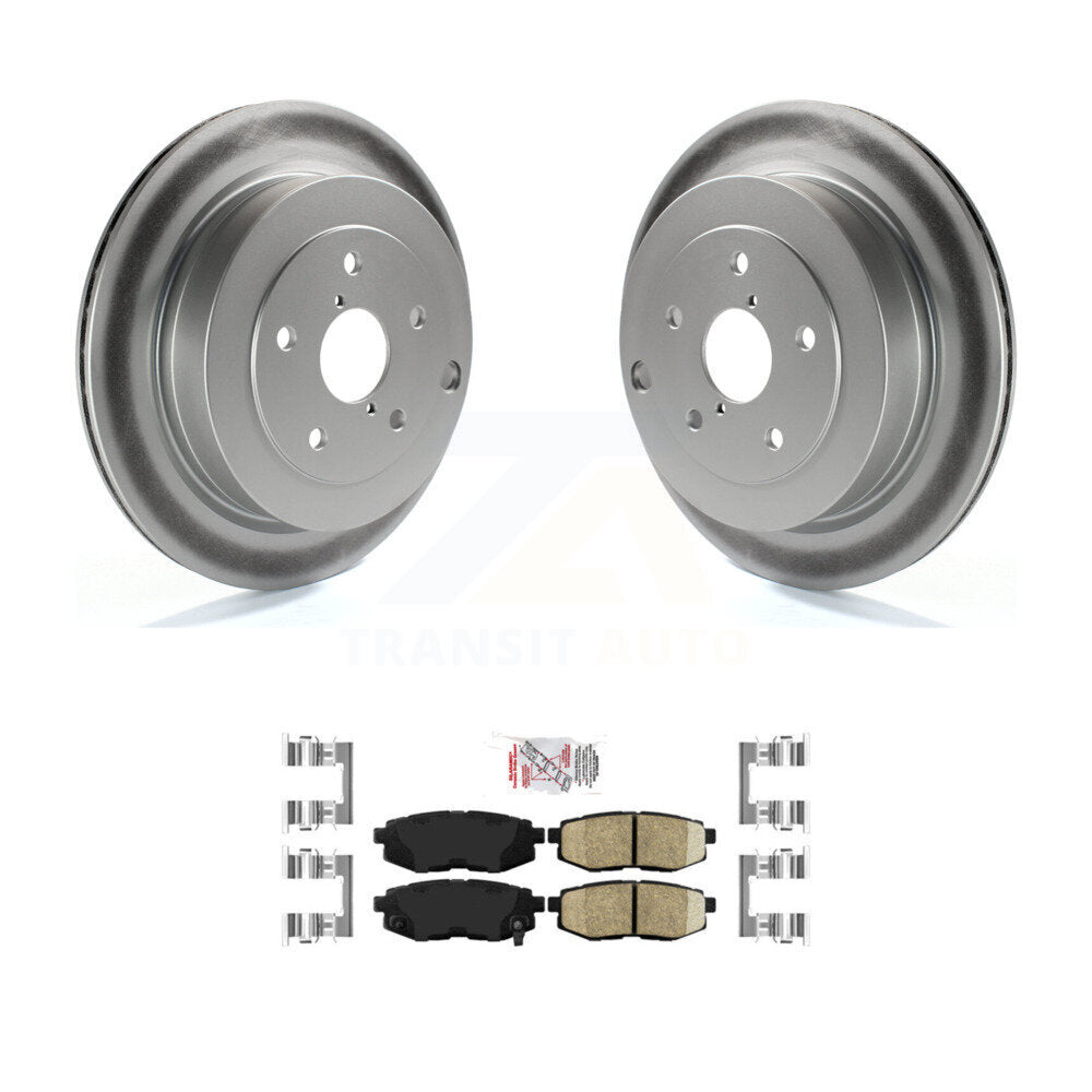 Kit de rotors de frein à disque à revêtement arrière et de plaquettes en céramique pour Subaru Tribeca B9