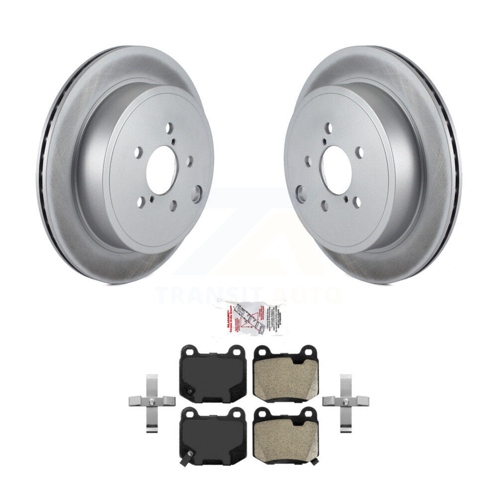 Rotors de frein à disque à revêtement arrière et Kit de plaquettes semi-métalliques pour Subaru BRZ Toyota 8