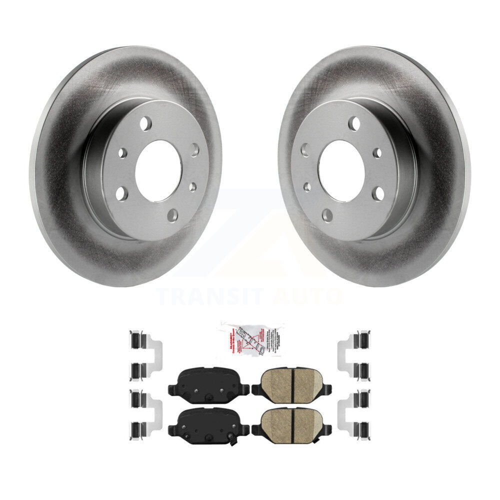 Kit de rotors de frein à disque à revêtement arrière et de plaquettes en céramique pour Fiat 500 KGA-103804
