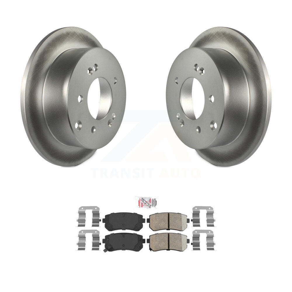 Rotors de frein à disque à revêtement arrière et Kit de plaquettes en céramique pour Kia Forte koup Forte5