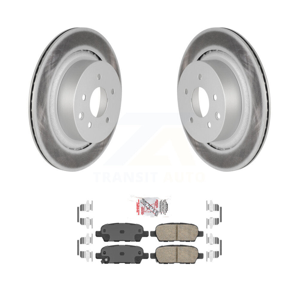 Kit de rotors de frein à disque à revêtement arrière et de plaquettes en céramique pour INFINITI G37 G35 Q60