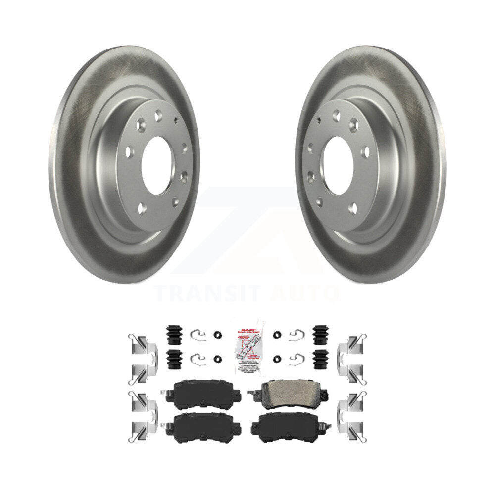 Kit de rotors de frein à disque à revêtement arrière et de plaquettes en céramique pour Mazda CX-3 2016 – 2018