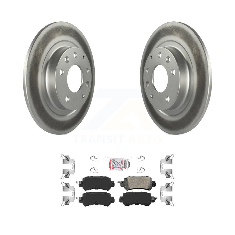 Kit de rotors de frein à disque à revêtement arrière et de plaquettes en céramique pour Mazda CX-3 2016 – 2018