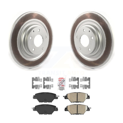 Kit de rotors de frein à disque à revêtement arrière et de plaquettes en céramique pour Mazda CX-9 2016 – 2023