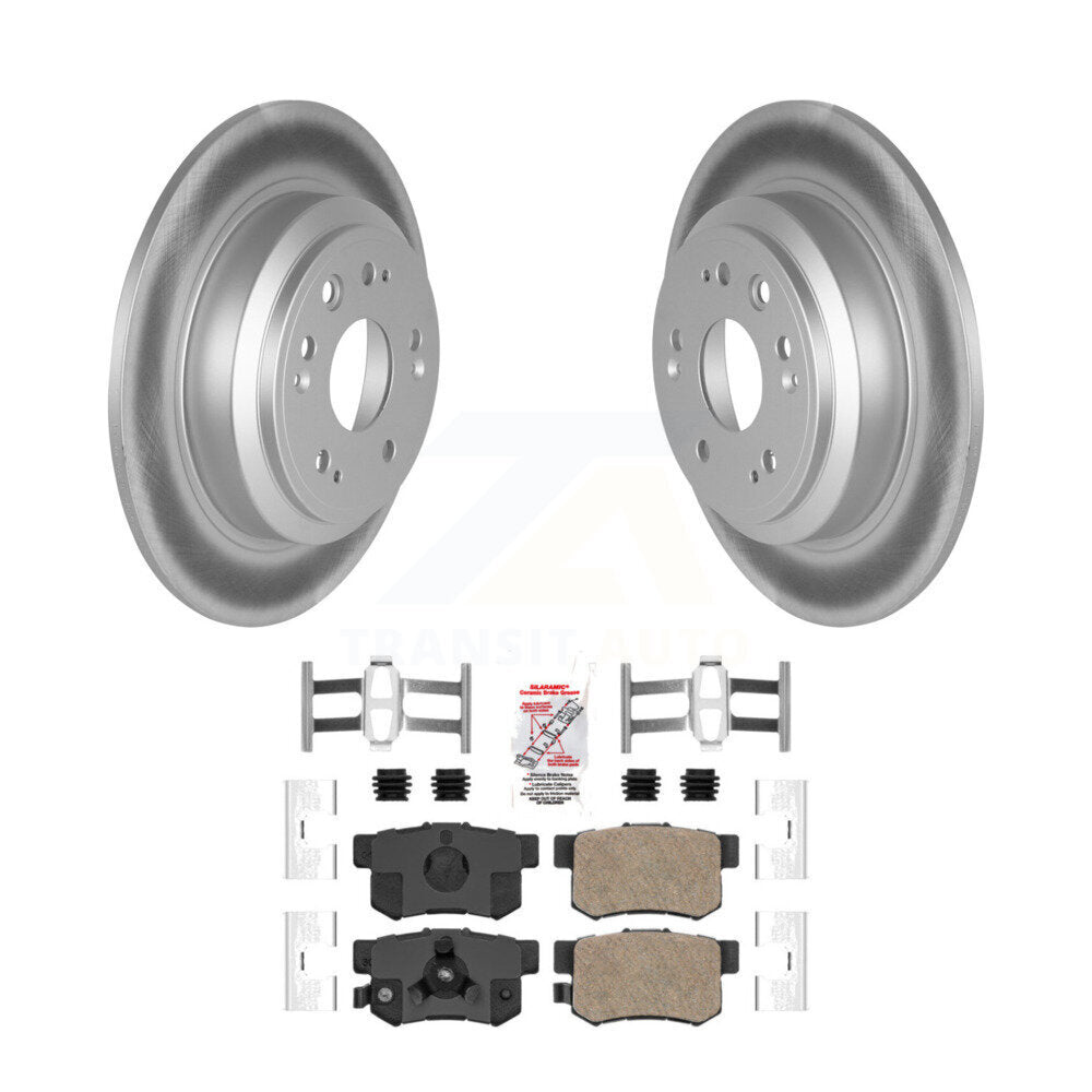 Kit de rotors de frein à disque à revêtement arrière et de plaquettes en céramique pour Honda Accord Crosstour