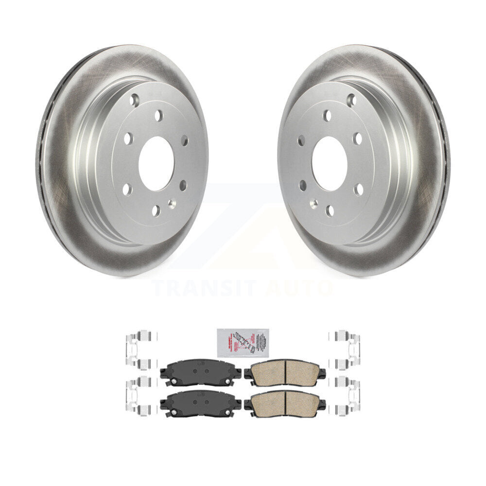 Rotor de frein à revêtement arrière et Kit de plaquettes en céramique pour GMC Acadia Buick Enclave Chevrole