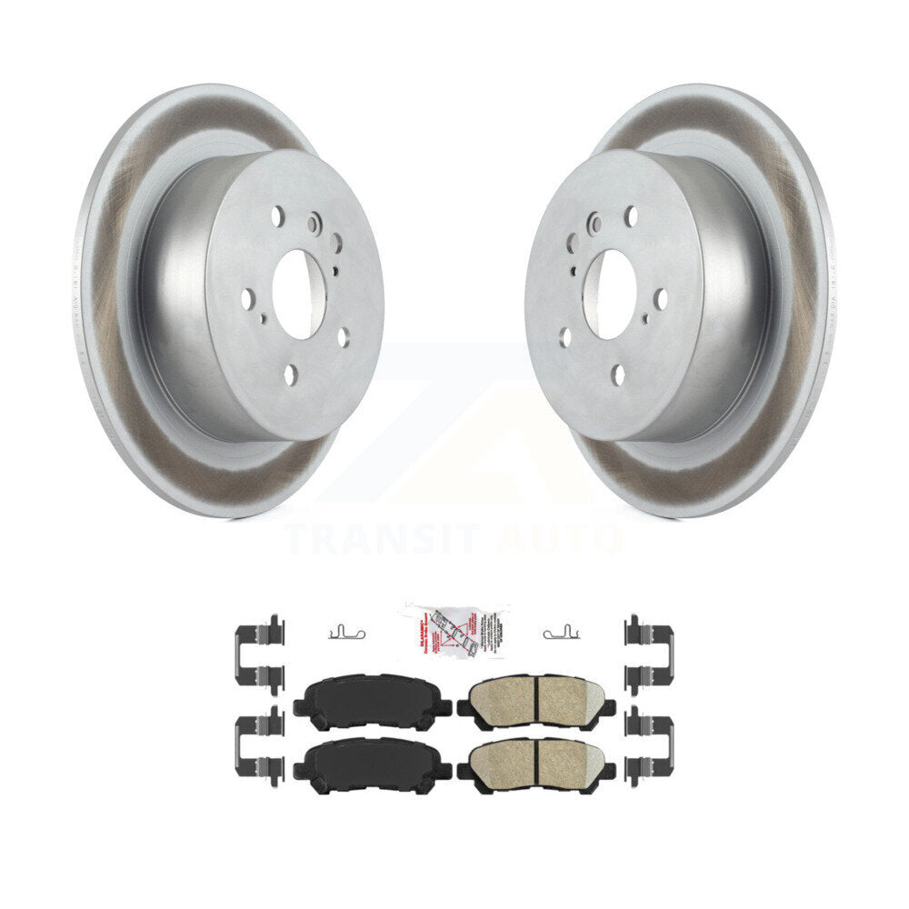 Rotor de frein à disque à revêtement arrière et kit de plaquettes en céramique pour Toyota Highlande 2008-2013