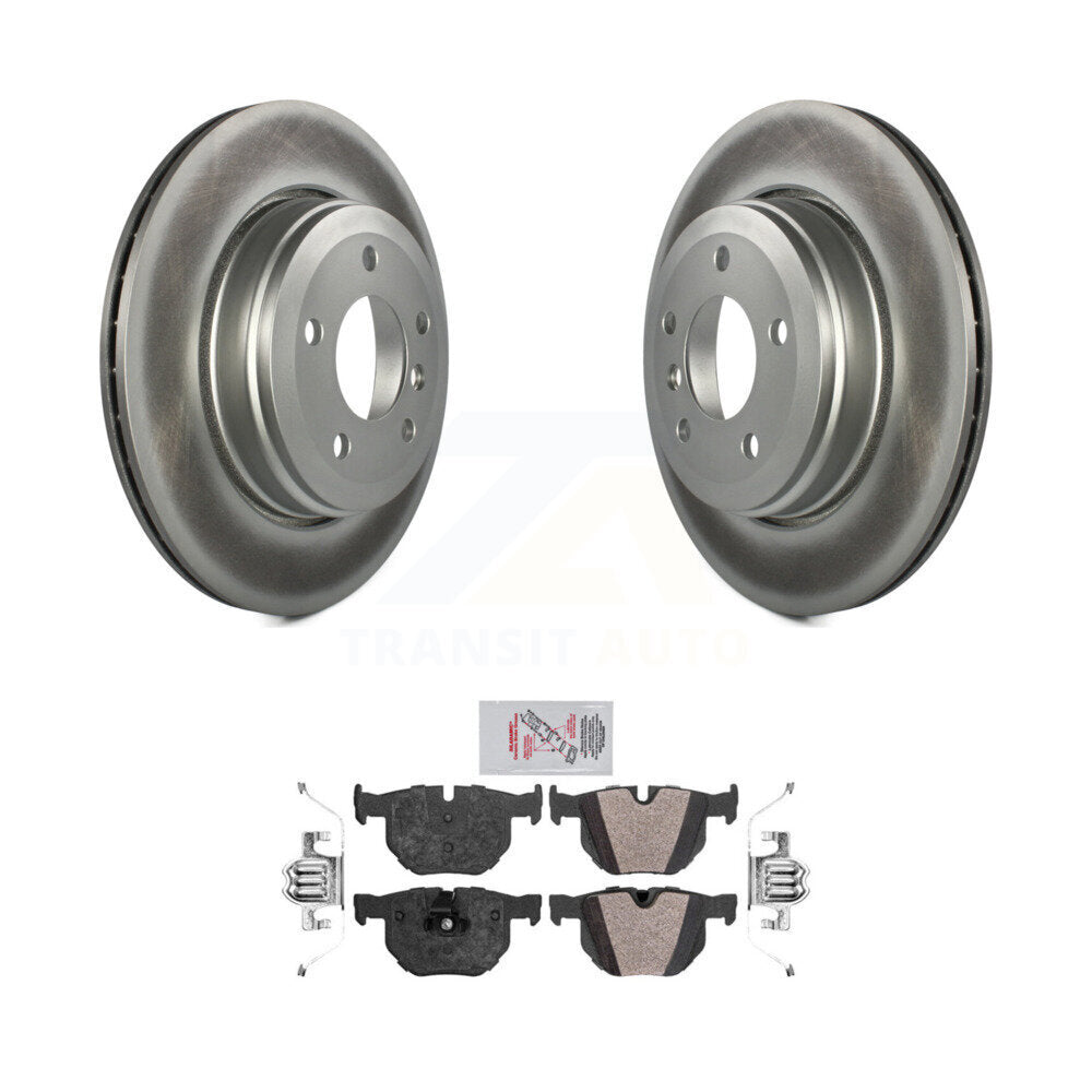 Kit de rotors de frein à disque à revêtement arrière et de plaquettes semi-métalliques pour BMW 530i 525i 528i