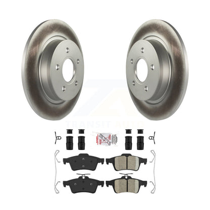Rotors de frein à disque à revêtement arrière et Kit de plaquettes en céramique pour Volvo S40 C30 V50 C70