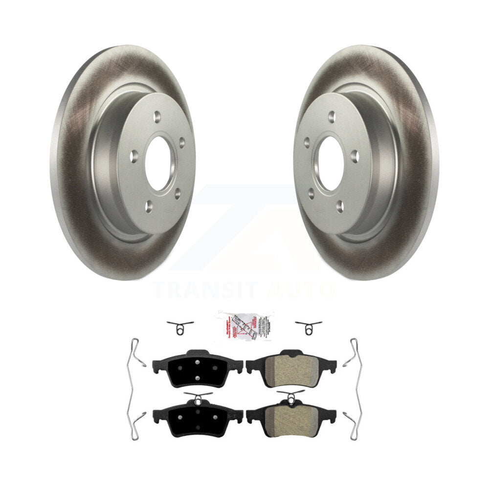 Rotor de frein à disque à revêtement arrière et Kit de plaquettes semi-métalliques pour Volvo S40 C30 V50 C7