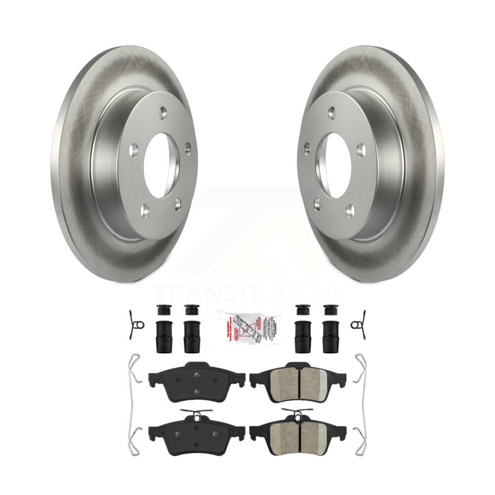 Kit de rotors de frein à disque à revêtement arrière et de plaquettes en céramique pour Mazda 3 Sport KGA-103930