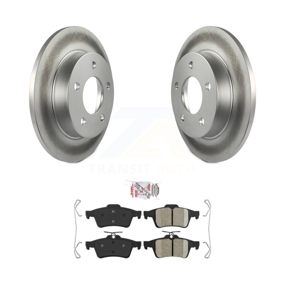Kit de rotors de frein à disque à revêtement arrière et de plaquettes en céramique pour Mazda 3 Sport KGA-103932