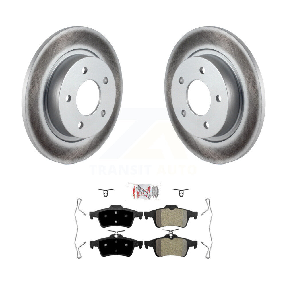 Kit de disques de frein à disque à revêtement arrière et de plaquettes semi-métalliques pour Mazda 3 Sport