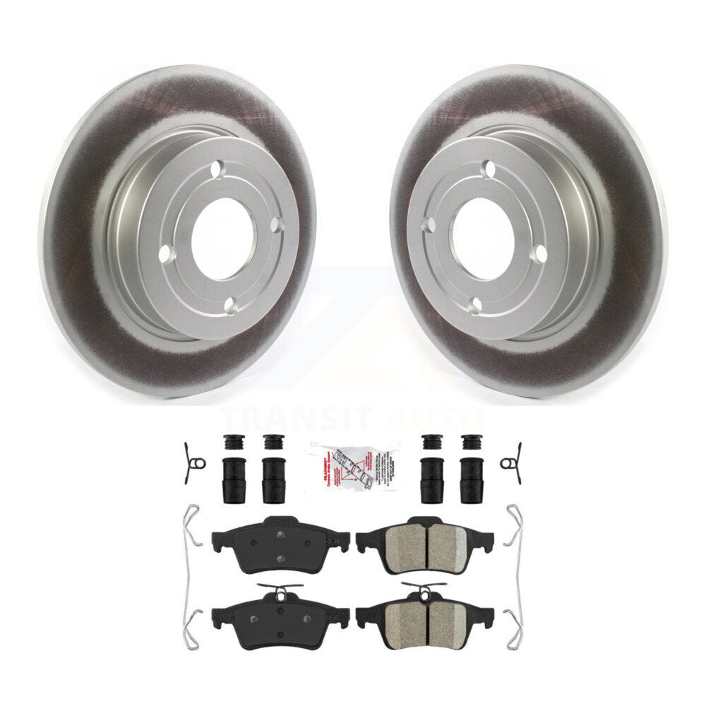 Rotor de frein à disque à revêtement arrière et kit de plaquettes en céramique pour Ford EcoSport FW 2018 – 2021