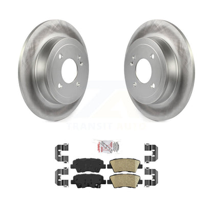 Kit de rotors de frein à disque et de plaquettes en céramique avec revêtement arrière, pour Kia Rio Hyundai Accent