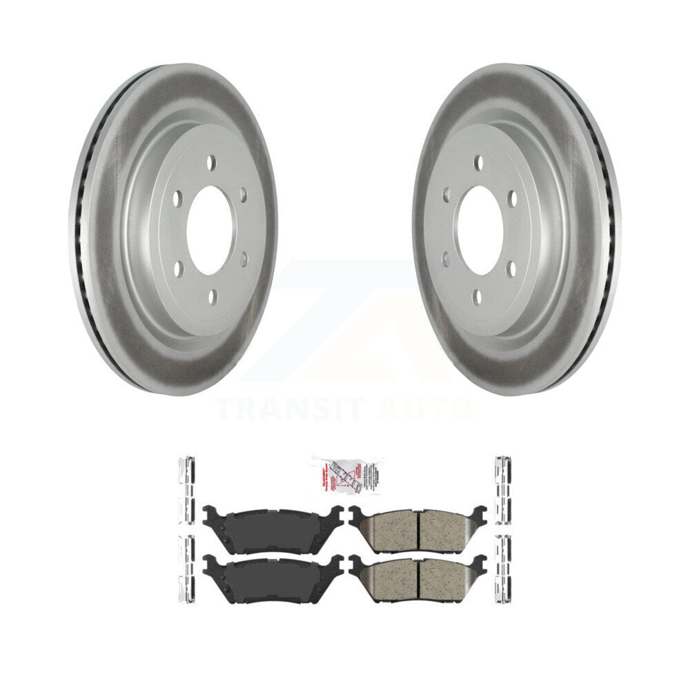 Rotor de frein à disque à revêtement arrière et Kit de plaquettes en céramique pour Ford F-150 Expedition Lincol