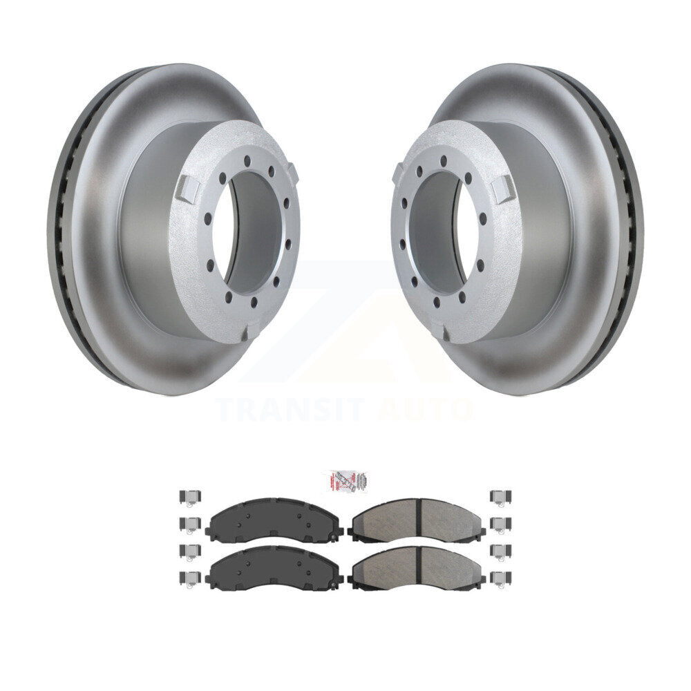 Kit de plaquettes semi-métalliques de Rotor de frein à disque de manteau arrière pour Ford F-450 Super Duty F-55