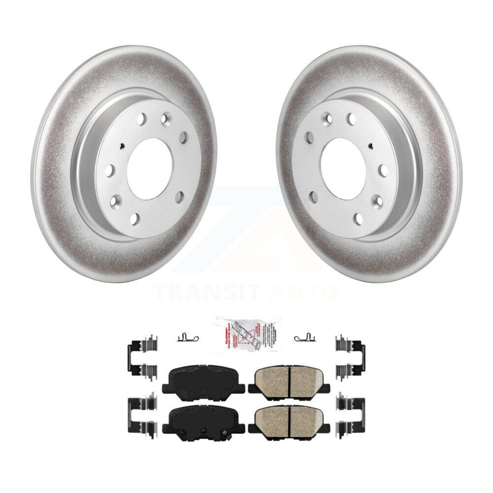 Kit de rotors de frein à disque à revêtement arrière et de plaquettes en céramique pour Mazda 3 Sport KGA-104042