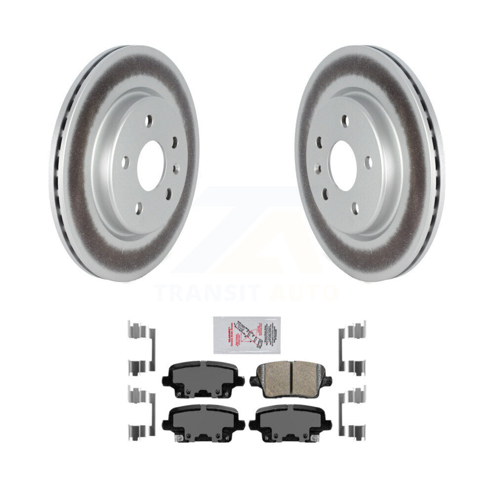 Rotor de frein à disque à revêtement arrière et Kit de plaquettes en céramique pour Cadillac XT4 Buick Envisio