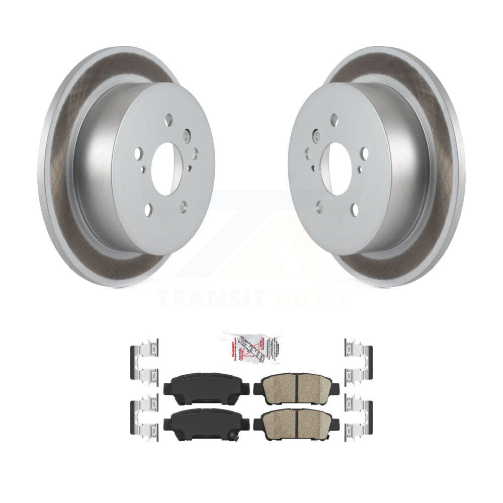 Rotors de frein à disque à revêtement arrière et kit de plaquettes en céramique pour Toyota Sienna 2004-2010