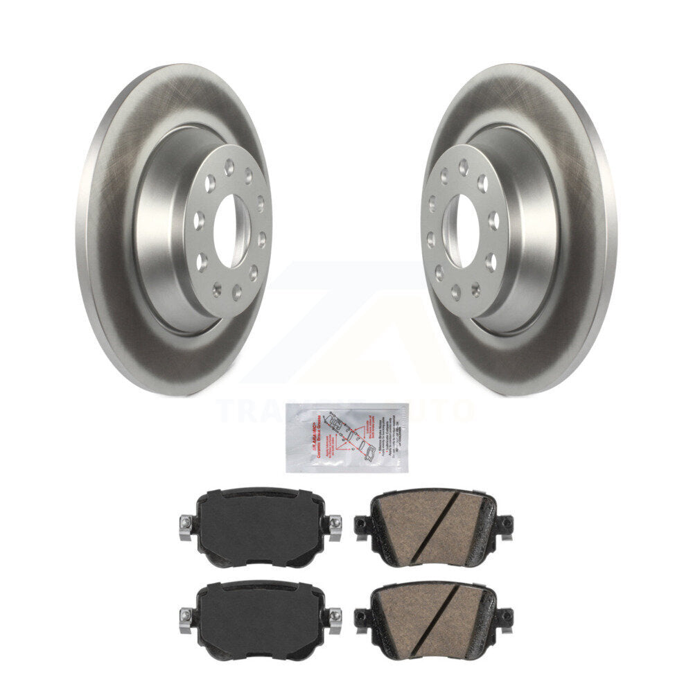 Kit de rotors de frein à disque à revêtement arrière et de plaquettes en céramique pour Audi Q3 Quattr 2016 – 2018