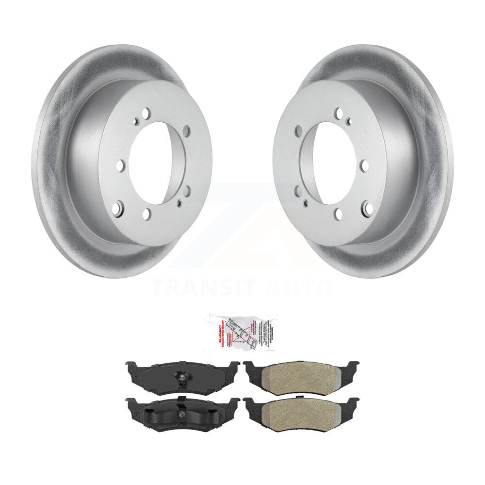 Kit de rotors de frein à disque à revêtement arrière et de plaquettes semi-métalliques pour Dodge Stratus