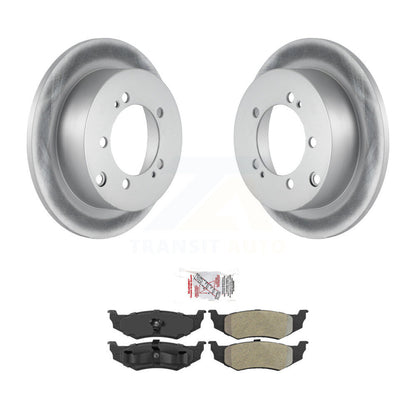 Kit de rotors de frein à disque à revêtement arrière et de plaquettes semi-métalliques pour Dodge Stratus