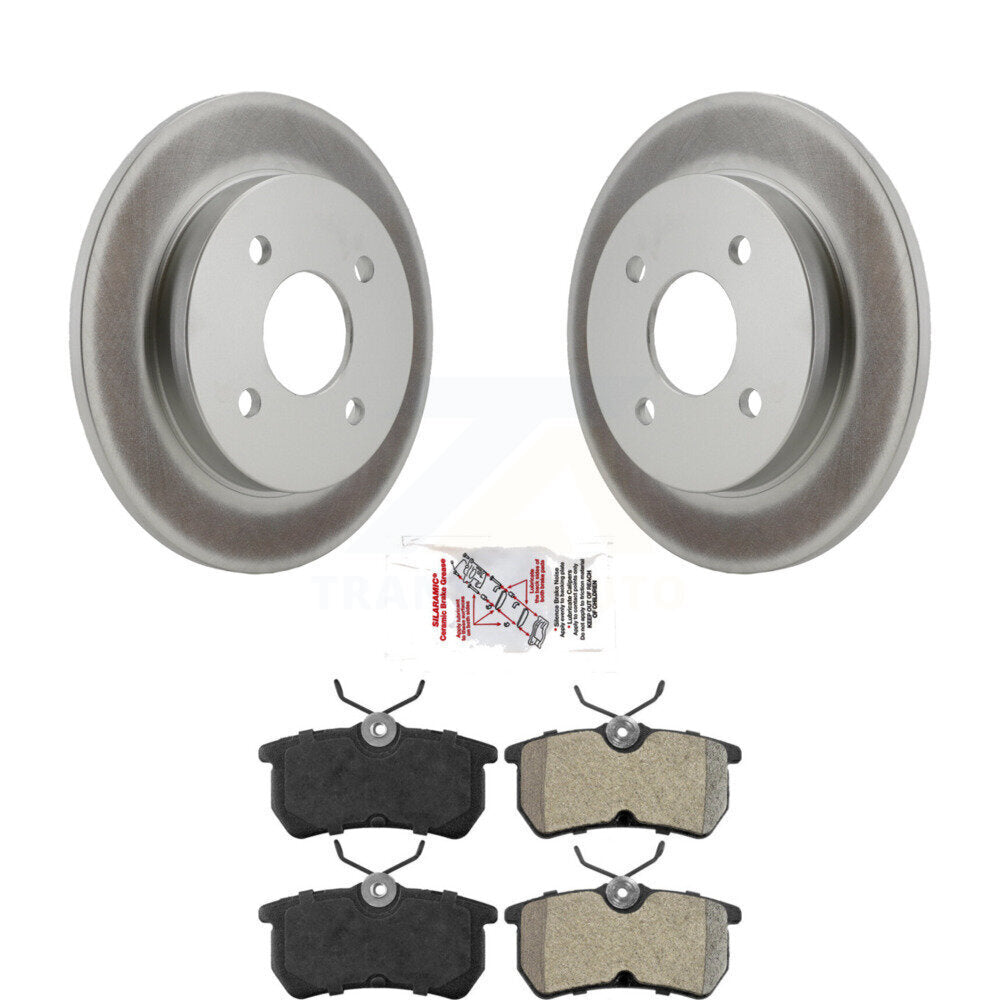 Kit de rotors de frein à disque à revêtement arrière et de plaquettes semi-métalliques pour Ford Focus Fiesta