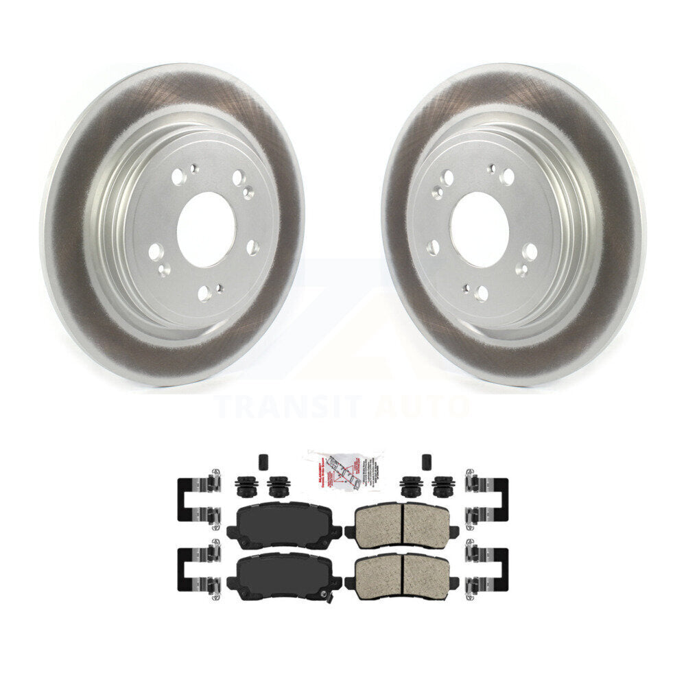 Kit de rotors de frein à disque à revêtement arrière et de plaquettes en céramique pour Acura RLX 2014-2020
