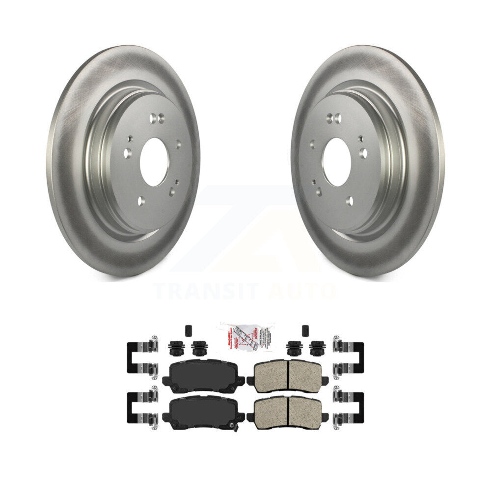 Kit de rotors de frein à disque à revêtement arrière et de plaquettes en céramique pour Acura TLX 2015-2020