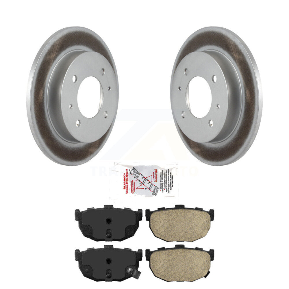 Kit de rotors de frein à disque à revêtement arrière et de plaquettes en céramique pour Hyundai Elantra Tiburon