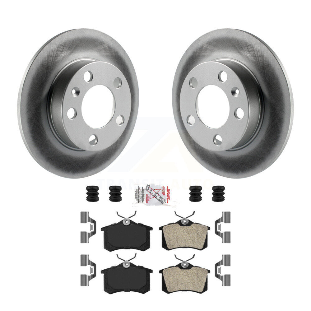 Kit de plaquettes semi-métalliques de Rotor de frein à disque de manteau arrière pour Volkswagen Beetl 2007 – 2010